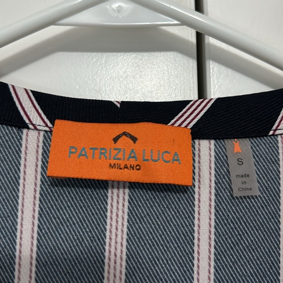 Navy / White / Red Striped Blouse - Picture 2 of 8